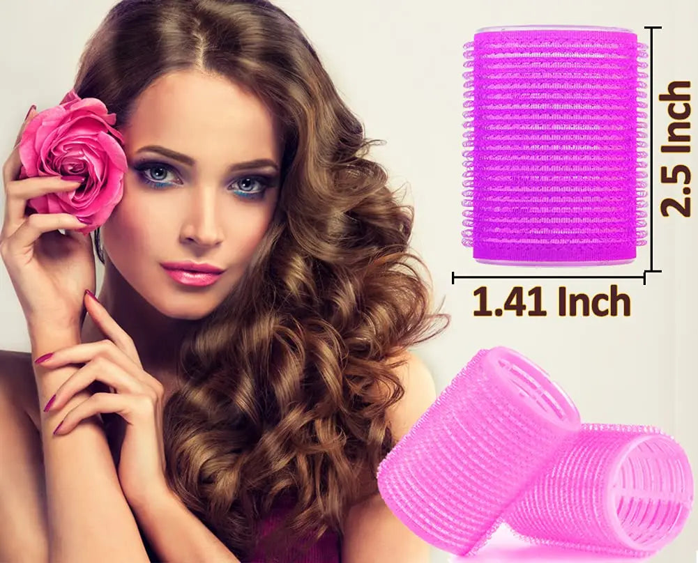 New Hair Curler Plastic Self-adhesive Hair Curlers Lazy Air Bangs Curling Tube Eight-character Bangs Curling Hairdressing Tools