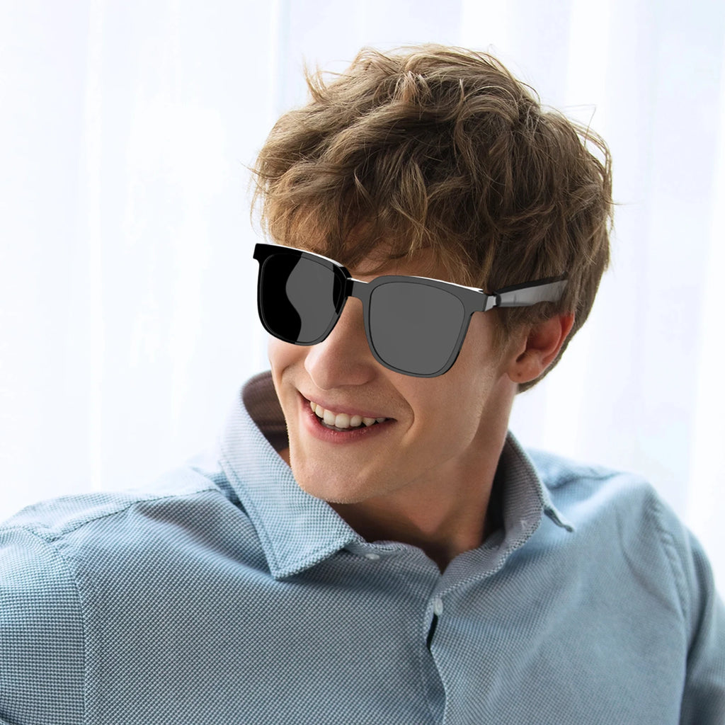 Smart glasses, music playback, touch voice assistant, can answer/make calls, long battery life, blue light blocking sunglasses