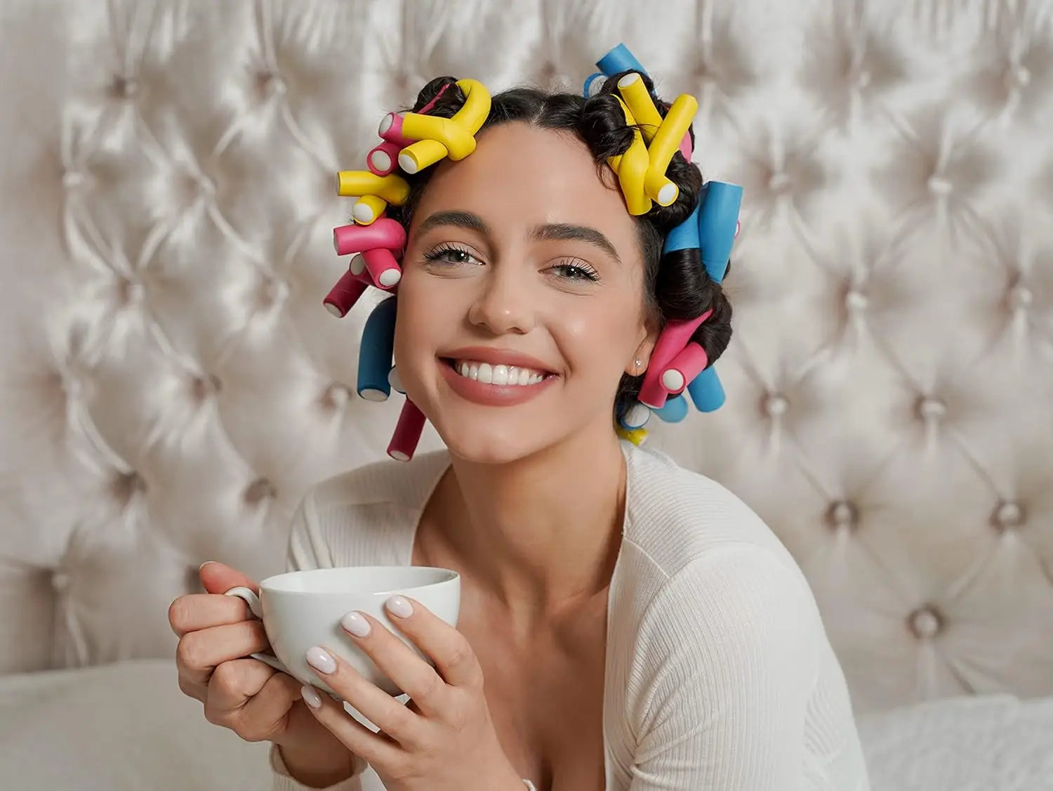 Foam Heatless Curling Rod Soft Bendy Twist Curls Tool Sponge Hair Curlers Rollers DIY Hair Styling Tools Set Random Color