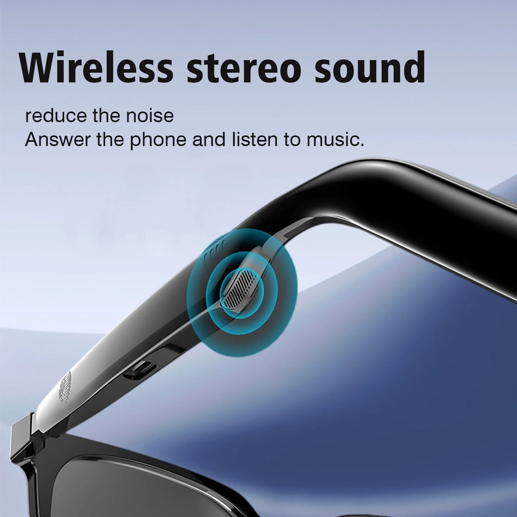 Smart glasses, music playback, touch voice assistant, can answer/make calls, long battery life, blue light blocking sunglasses