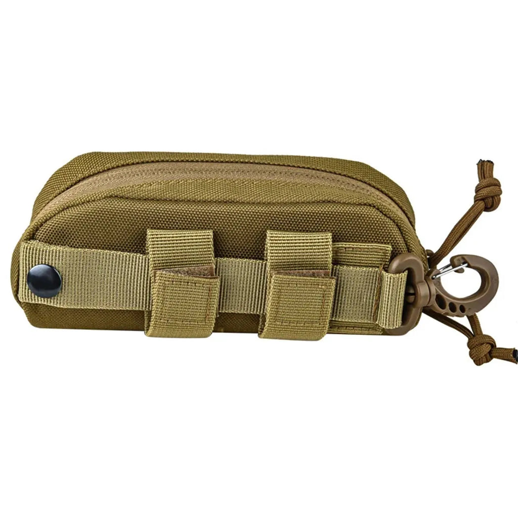 Outdoor Tactical Nylon Hard Case Glasses Box With Molle System Protection Box Accessory Pack Sunglasses Bag