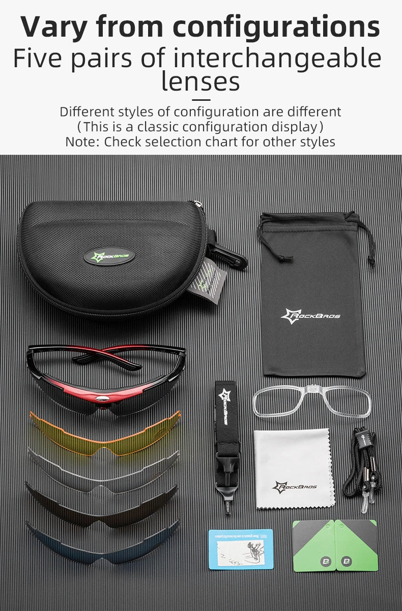 ROCKBROS Polarized Cycling Glasses Bike Goggles UV400 Outdoor Sport Eyewear Men Women Bicycle Sunglasses
