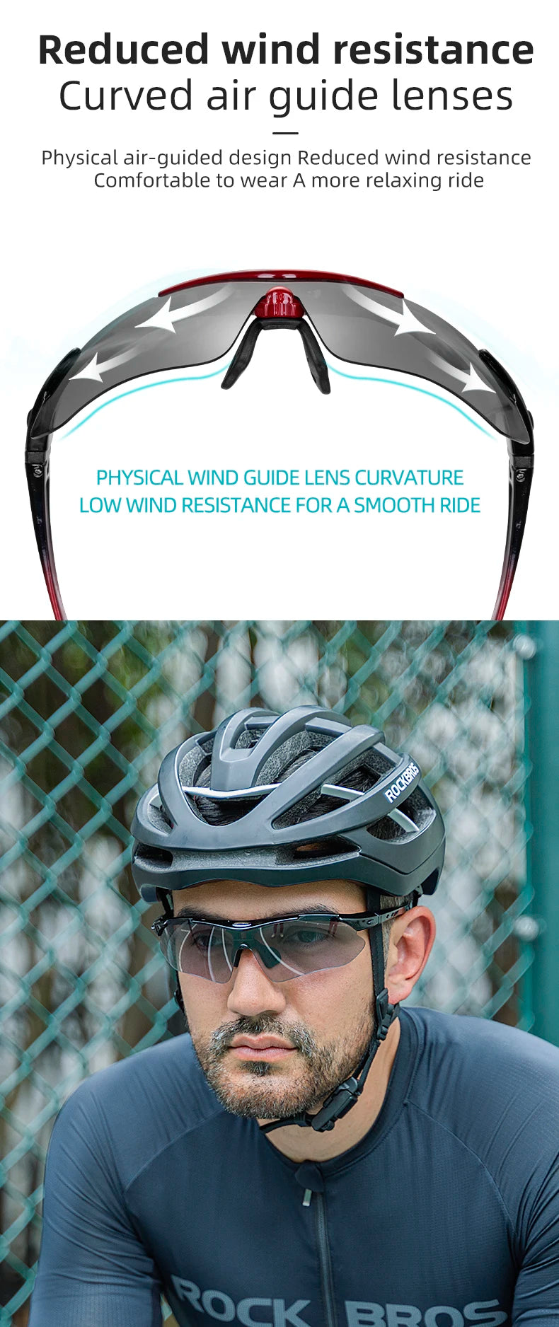 ROCKBROS Polarized Cycling Glasses Bike Goggles UV400 Outdoor Sport Eyewear Men Women Bicycle Sunglasses