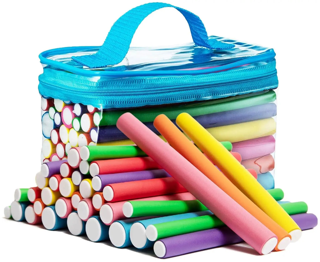 Foam Heatless Curling Rod Soft Bendy Twist Curls Tool Sponge Hair Curlers Rollers DIY Hair Styling Tools Set Random Color