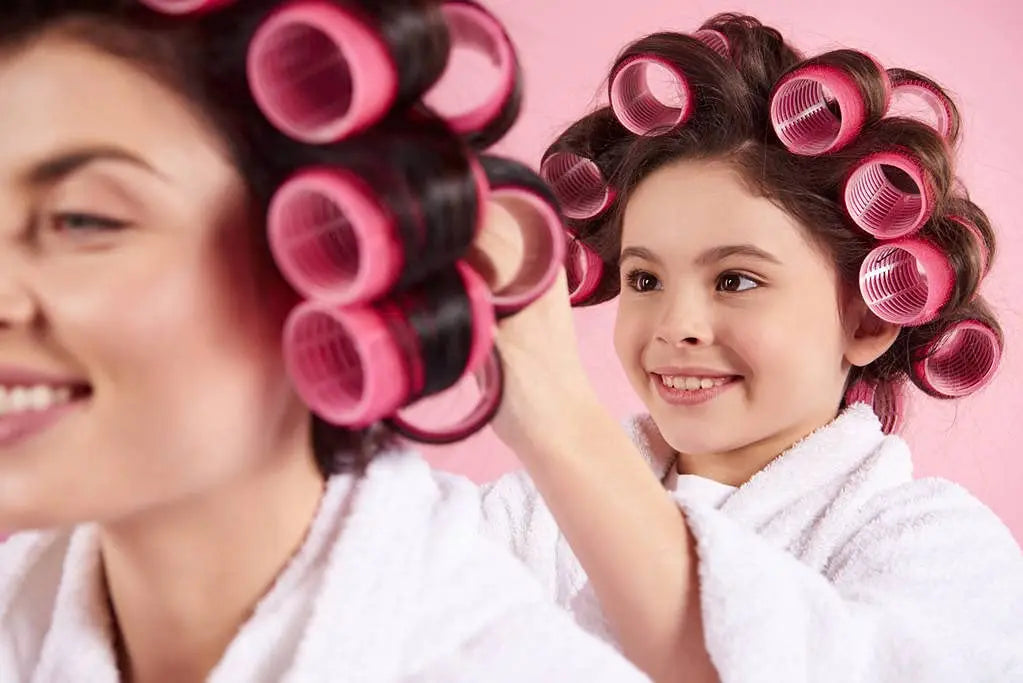 New Hair Curler Plastic Self-adhesive Hair Curlers Lazy Air Bangs Curling Tube Eight-character Bangs Curling Hairdressing Tools